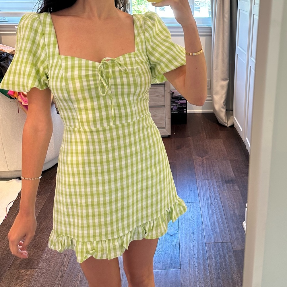 Showpo summer dress in check green
